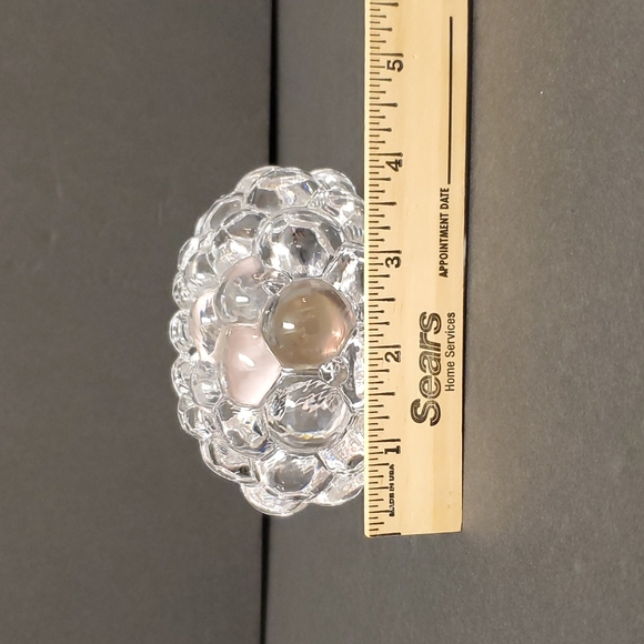 Orrefors Crystal Raspberry Candle Holder - Picture 12 of 12